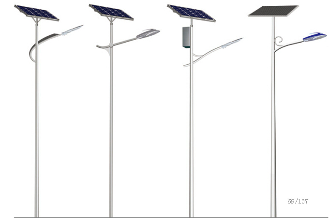 solar lamp with pole