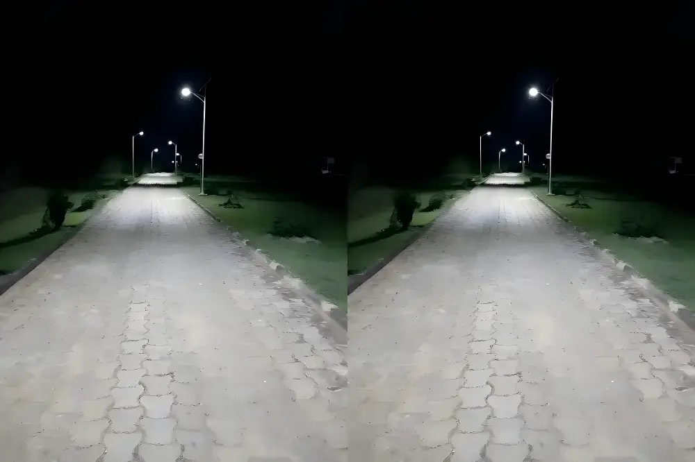 60W sólargötuljósaverkefni fyrir dreifbýlisvegi í Nígeríu